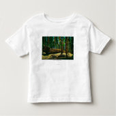 Het auto Login reuzenbos, sequoia's Kinder Shirts (Voorkant)