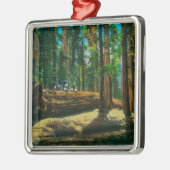 Het auto Login reuzenbos, sequoia's Metalen Ornament (Links)