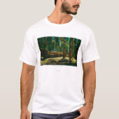 Het auto Login reuzenbos, sequoia's T-shirt (Voorkant)