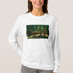 Het auto Login reuzenbos, sequoia's T-shirt