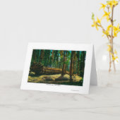 Het autoLogin ReuzeBos, Californische sequoia's Kaart (Gele Bloem)