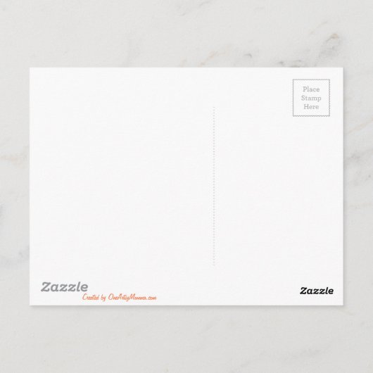 Het Autumn Ladybug die het Schilderen verzamelt Briefkaart (Achterkant)