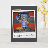 Het avondeten is klaar! Fijne Vaderdag kaart (Gele Bloem)