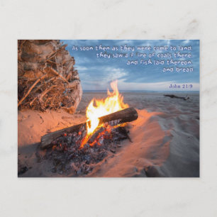 Het avondeten is klaar van de Heer Briefkaart