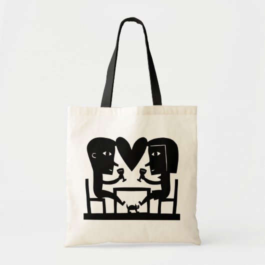 Het avondeten tote bag (Voorkant)
