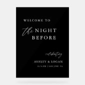 Het avondeten voor de repetitie van de bruiloft he acryl bord (Voorkant)