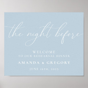 Het avondeten voor de repetitie van de bruiloft he poster