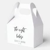 Het avondeten voor de repetitie van het huwelijk bedankdoosjes (Voorkant)