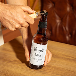 Het avondeten voor de repetitie van het huwelijk bier etiket