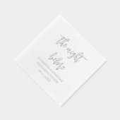 Het avondeten voor de repetitie van het huwelijk folie servetten (Rechts)