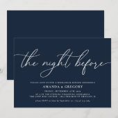 Het avondeten voor de repetitie van het huwelijk kaart (Voorkant / Achterkant)