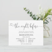 Het avondeten voor de repetitie van het huwelijk kaart (Staand voorkant)