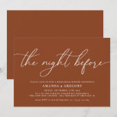 Het avondeten voor de repetitie van het huwelijk kaart (Voorkant / Achterkant)