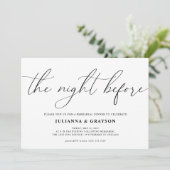 Het avondeten voor de repetitie van het huwelijk kaart (Staand voorkant)