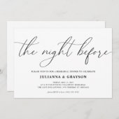 Het avondeten voor de repetitie van het huwelijk kaart (Voorkant / Achterkant)