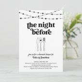 Het avondeten voor de repetitie van het huwelijk kaart (Staand voorkant)