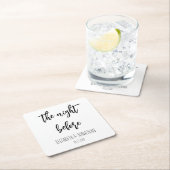 Het avondeten voor de repetitie van het huwelijk kartonnen onderzetters (Insitu)