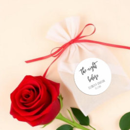 Het avondeten voor de repetitie van het huwelijk ronde sticker