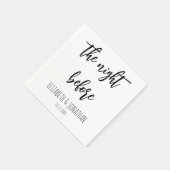 Het avondeten voor de repetitie van het huwelijk servet (Hoek)