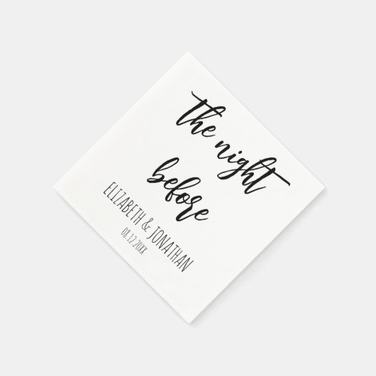 Het avondeten voor de repetitie van het huwelijk servet (Hoek)