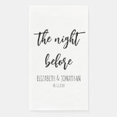 Het avondeten voor de repetitie van het huwelijk servet (Voorkant)