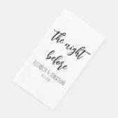 Het avondeten voor de repetitie van het huwelijk servet (Hoek)