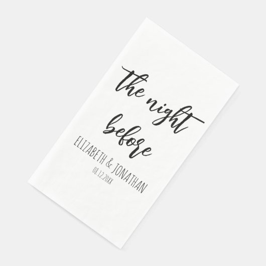 Het avondeten voor de repetitie van het huwelijk servet (Hoek)