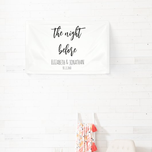 Het avondeten voor de repetitie van het huwelijk spandoek (Insitu)