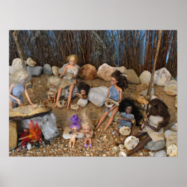 Het avondeten wordt geserveerd. poster