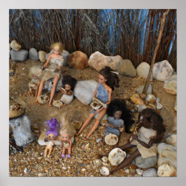 Het avondeten wordt geserveerd. poster