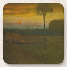 Het avondlandschap van George Inness (1889) Bier Onderzetter