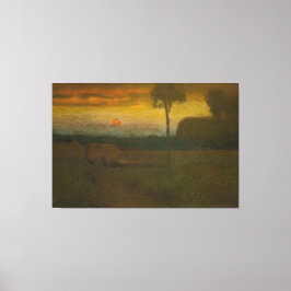 Het avondlandschap van George Inness (1889) Canvas Afdruk