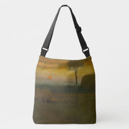 Het avondlandschap van George Inness (1889) Crossbody Tas