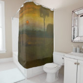 Het avondlandschap van George Inness (1889) Douchegordijn (In situ)