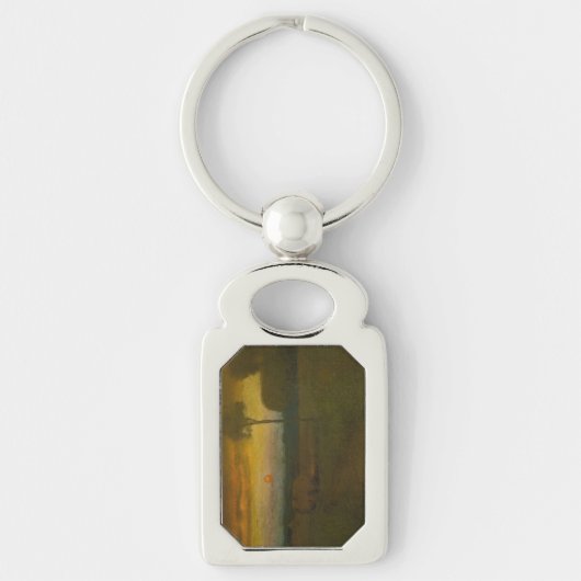 Het avondlandschap van George Inness (1889) Sleutelhanger (Voorkant)