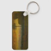 Het avondlandschap van George Inness (1889) Sleutelhanger (Achterkant)