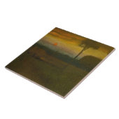 Het avondlandschap van George Inness (1889) Tegeltje (Zijkant)