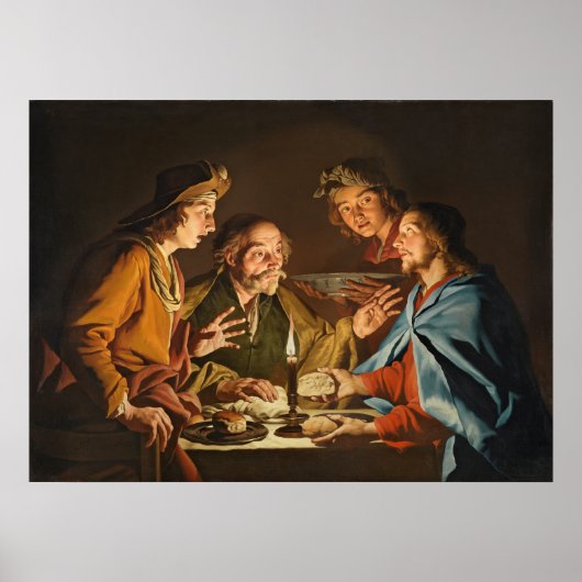 "Het avondmaal bij Emmaus" Poster (Voorkant)