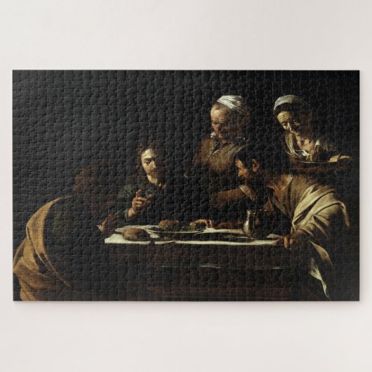 Het avondmaal in Emmaus (1606) - Caravaggio Legpuzzel (Horizontaal)