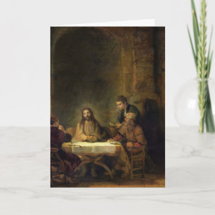 Het avondmaal in Emmaus, 1648 Kaart