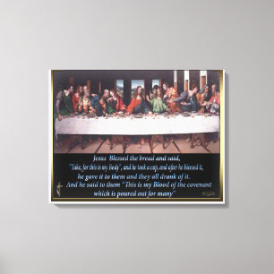 Het avondmaalcanvas van Jesus het laatste Canvas Afdruk