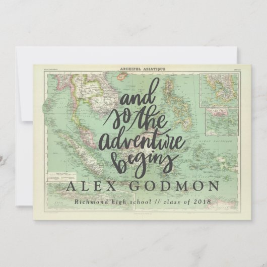 Het avontuur begint aankondiging (Voorkant)