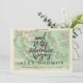 Het avontuur begint aankondiging (Staand voorkant)