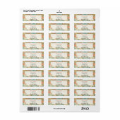 Het avontuur begint Adresetiketten  Wereldkaart Etiket (Full Sheet)