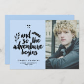 Het avontuur begint Afstuderen Aankondiging (Voorkant / Achterkant)