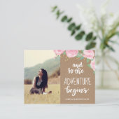 Het avontuur begint Afstuderen | De datum-foto ops Briefkaart (Staand voorkant)