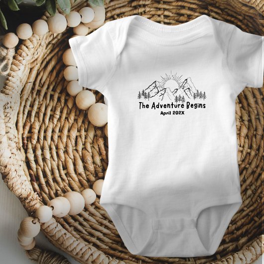 Het avontuur begint baby romper