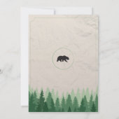 Het avontuur begint Baby shower Beer Winter Kaart (Achterkant)