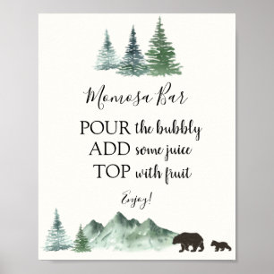 Het avontuur begint Beer Momosa de Teken van de Ba Poster