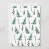 Het avontuur begint Beer Wilderness Baby shower Kaart (Achterkant)